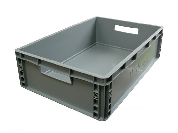 Plastik Stapelbox groß grau